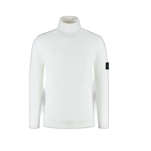 Stone Island Logo Patch Turtleneck Jumper