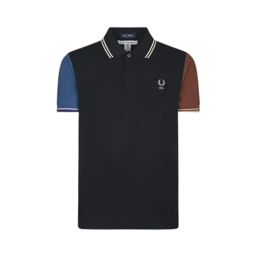 Comme Des GarÇOns Shirt Colour-Block Logo Embroidered Polo Shirt