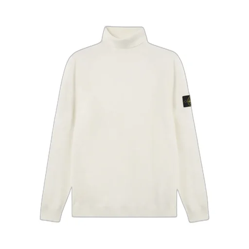 Stone Island Logo Patch Roll Neck Jumper