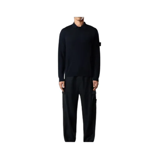 Stone Island Long-Sleeve Polo Jumper