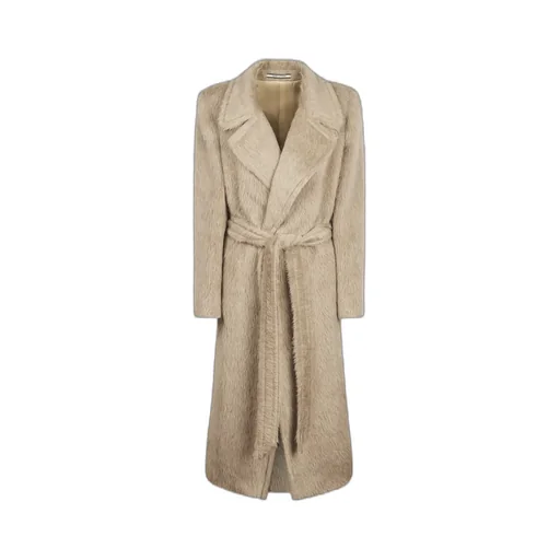 Tagliatore V-Neck Belted Coat