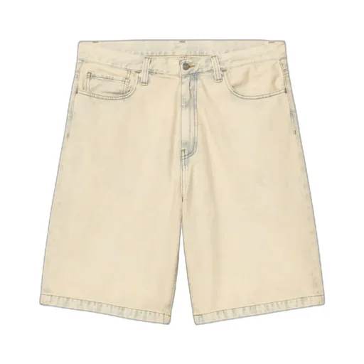 Bleached Denim Shorts
