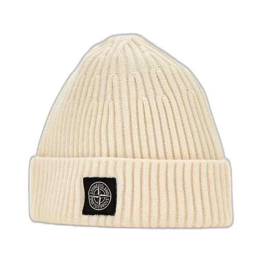 Stone Island Compass Patch Ribbed Beanie