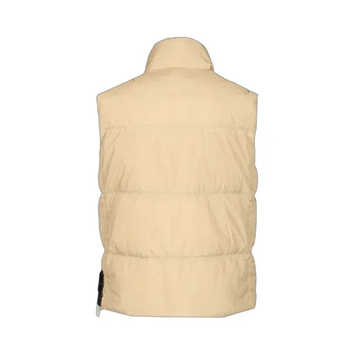Stone Island Logo Patch High Neck Sleeveless Vest