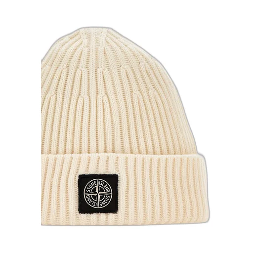 Stone Island Compass Patch Ribbed Beanie