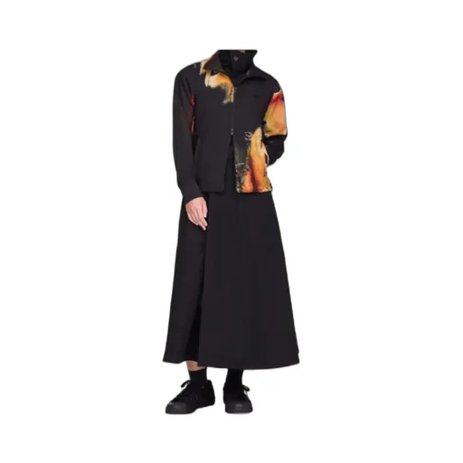 Abstract-Print Zip-Up Jacket