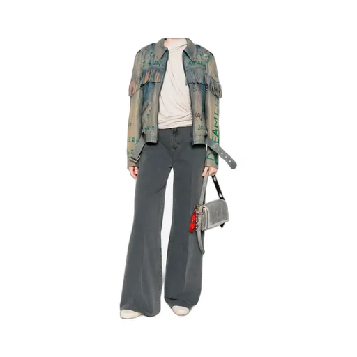 Golden Goose Deluxe Brand Zip-Up Fringed Jacket