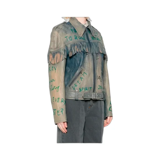 Golden Goose Deluxe Brand Zip-Up Fringed Jacket