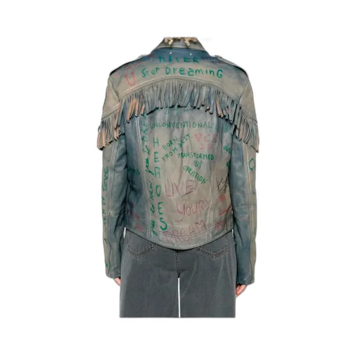 Golden Goose Deluxe Brand Zip-Up Fringed Jacket
