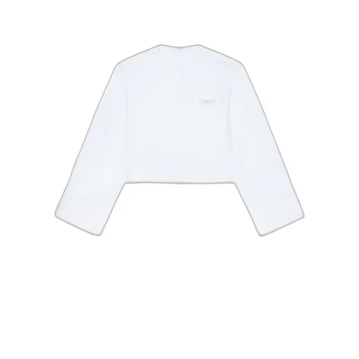 Utility Cropped Shirt In Poplin With Givenchy Patch