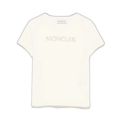 Moncler Enfant Logo Embroidered Crewneck T-Shirt