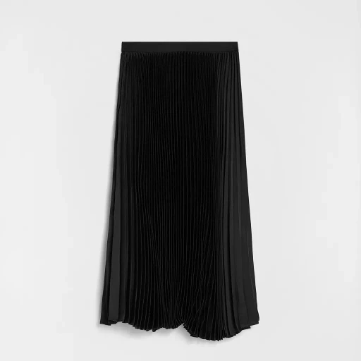 Technical Twill Pleated Skirt