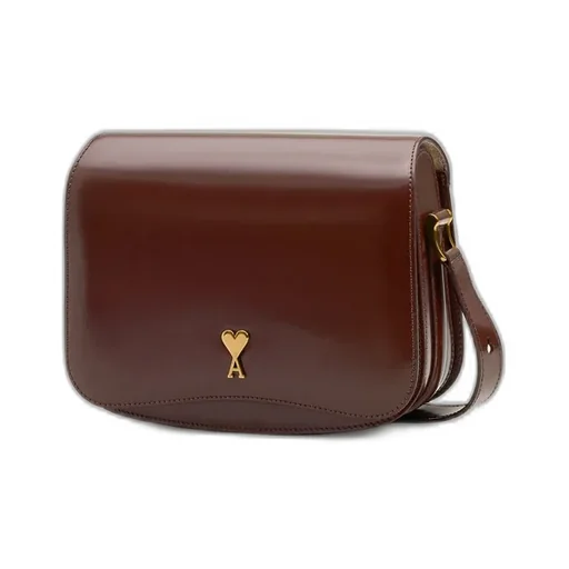 Ami Paris Ami Alexandre Mattiussi Logo Plaque Shoulder Bag