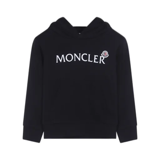 Moncler Enfant Logo Printed Long-Sleeved Hoodie