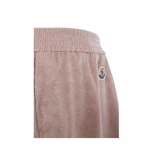 Moncler Enfant Logo Patch Velour Trousers