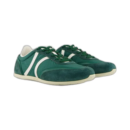Celine Jogger Low Lace-Up Sneaker With Triomphe In Nylon, Suede Calfskin And Calfskin