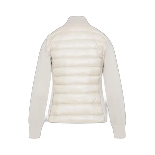 Padded Wool Zip-Up Cardigan