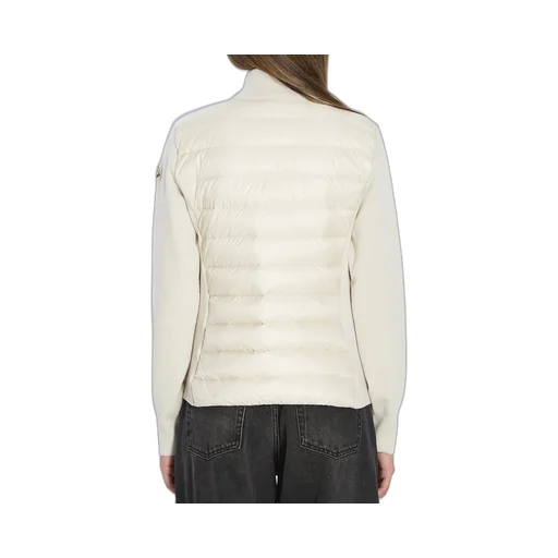 Padded Wool Zip-Up Cardigan