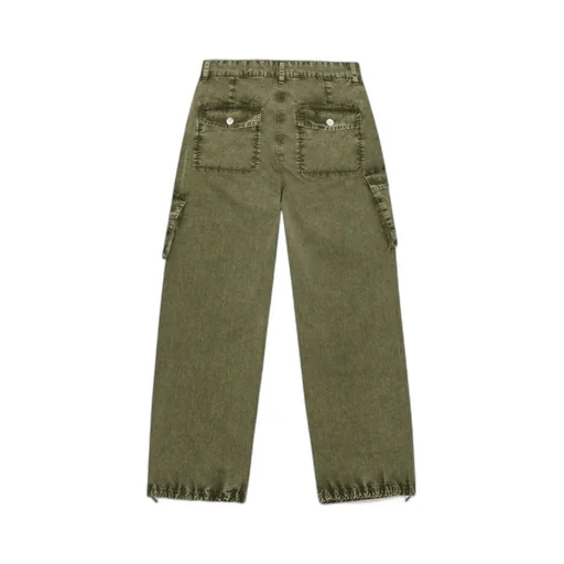 Green Washed Twill Trousers