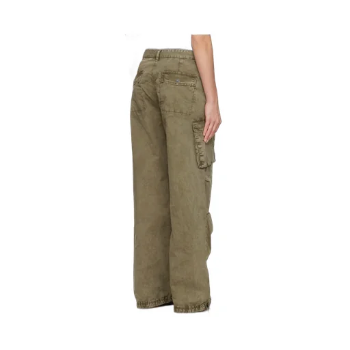 Green Washed Twill Trousers