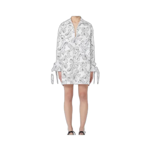 Printed Cotton Shirt Dress