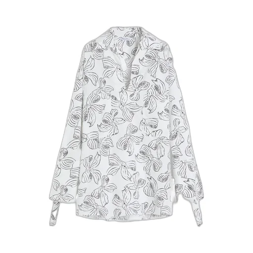 Printed Cotton Shirt Dress