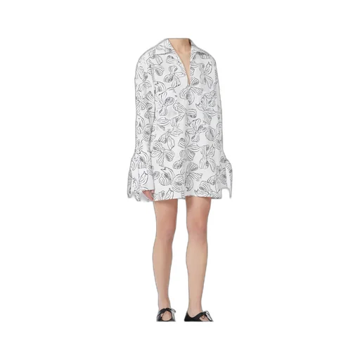 Printed Cotton Shirt Dress