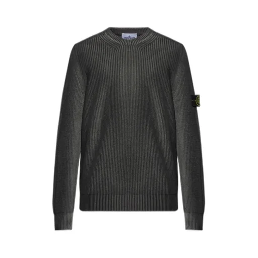 Stone Island Logo Patch Knitted Jumper