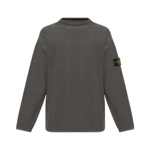 Stone Island Logo Patch Crewneck Sweatshirt