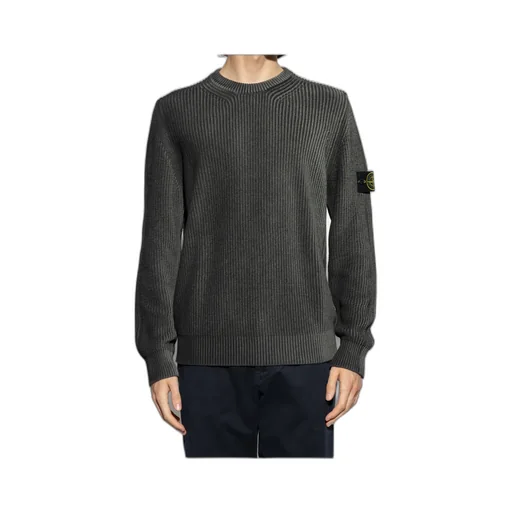 Stone Island Logo Patch Knitted Jumper