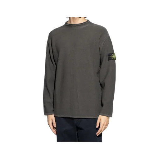 Stone Island Logo Patch Crewneck Sweatshirt