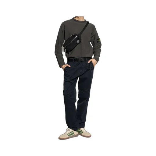 Stone Island Logo Patch Crewneck Sweatshirt
