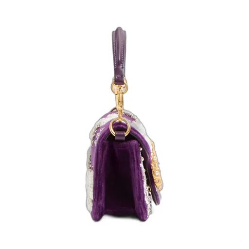 Valentino Garavani Locò Small Embroidered Shoulder Bag With Jewel Logo