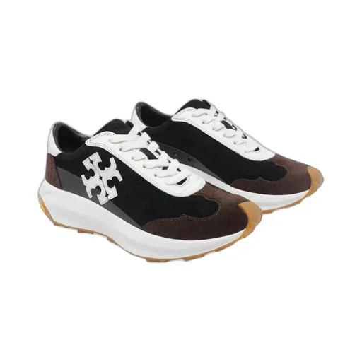 Tory Burch Logo Patch Lace-Up Sneakers