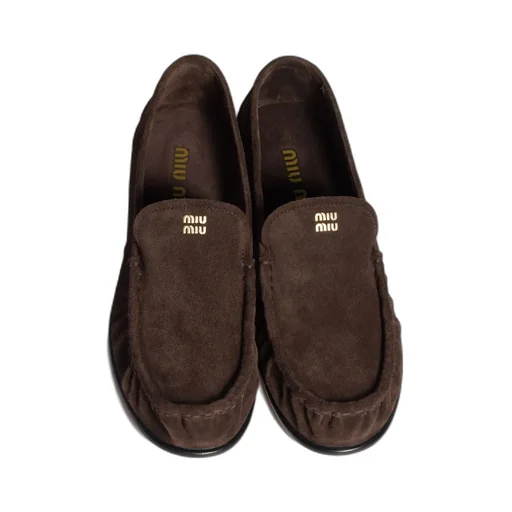 Miu Miu Logo-Embossed Loafers