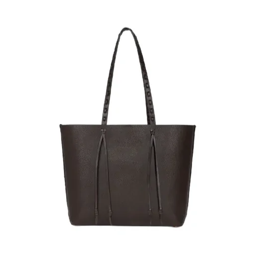 Etro Essential Medium Leather Tote Bag With Threading