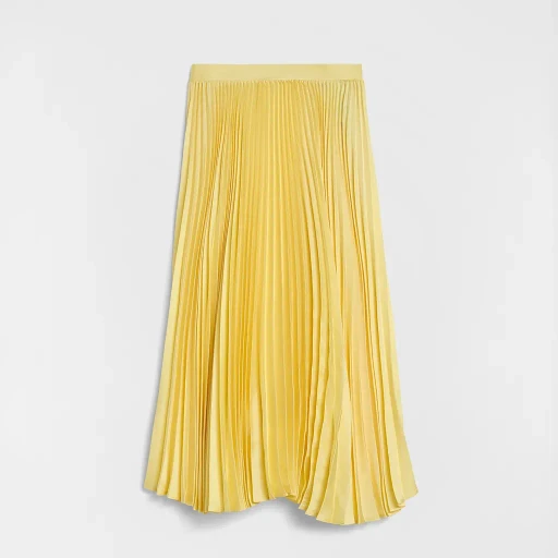 Technical Twill Pleated Skirt