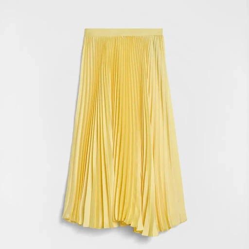 Technical Twill Pleated Skirt