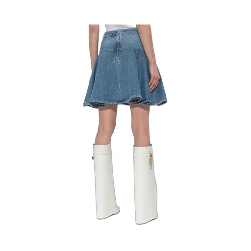 Givenchy Flared Denim Mini Skirt
