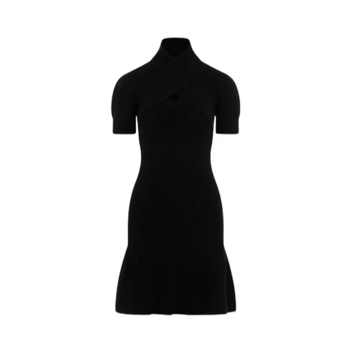 Patou Cross-Over Detailed Knit Dress