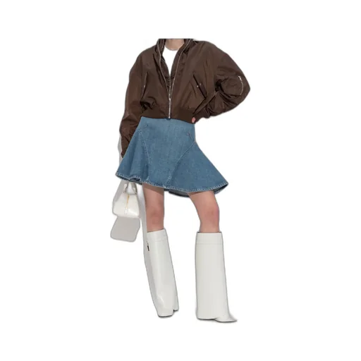 Givenchy Flared Denim Mini Skirt