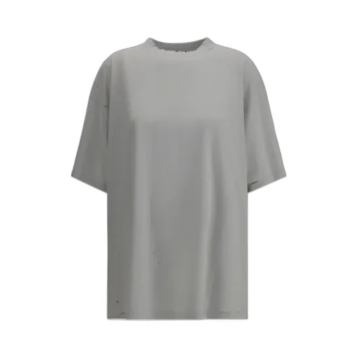 Distressed-Print Cotton T-Shirt