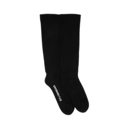 Rick Owens Logo Intarsi-Knit Mid Calf Socks