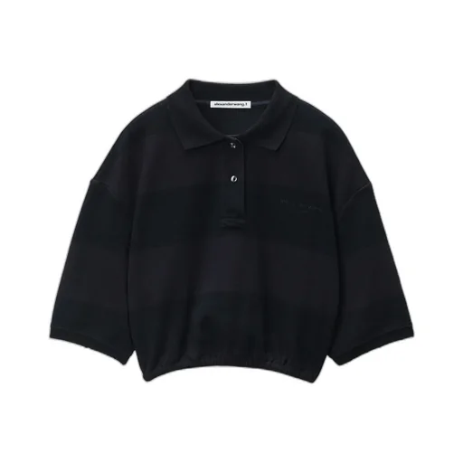 Cropped Polo Shirt