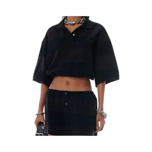 Cropped Polo Shirt