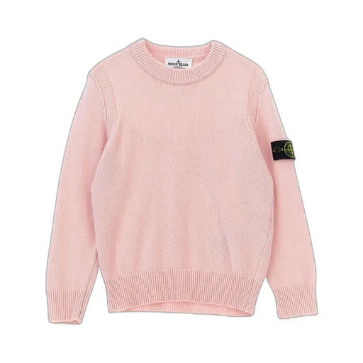 Stone Island Junior Logo Patch Knitted Jumper