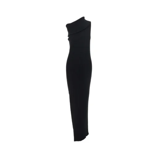Rick Owens Athena One-Shoulder Knitted Dress