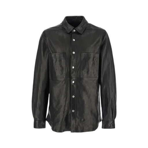 Rick Owens Buttoned Leather Jacket