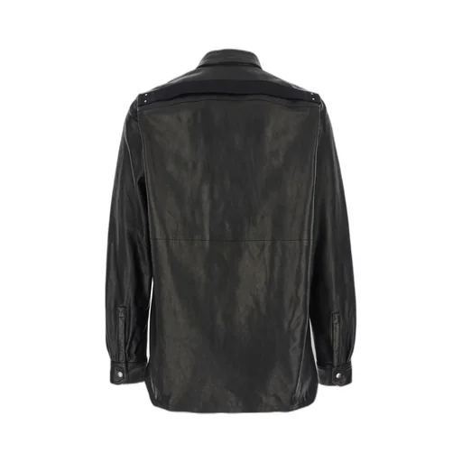 Rick Owens Buttoned Leather Jacket