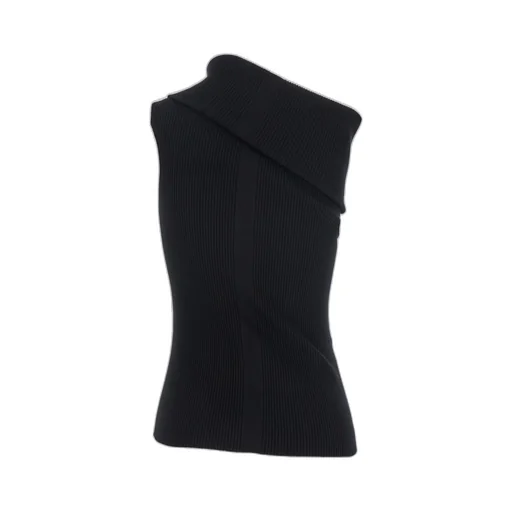 Rick Owens Athena One-Shoulder Knitted Top